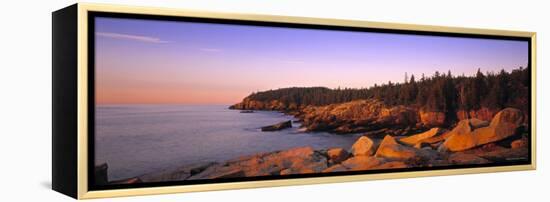 Acadia National Park, Mt. Desert Island, Maine, USA-Walter Bibikow-Framed Premier Image Canvas