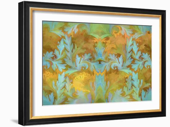 Acanthus Leaves Gold-Cora Niele-Framed Giclee Print