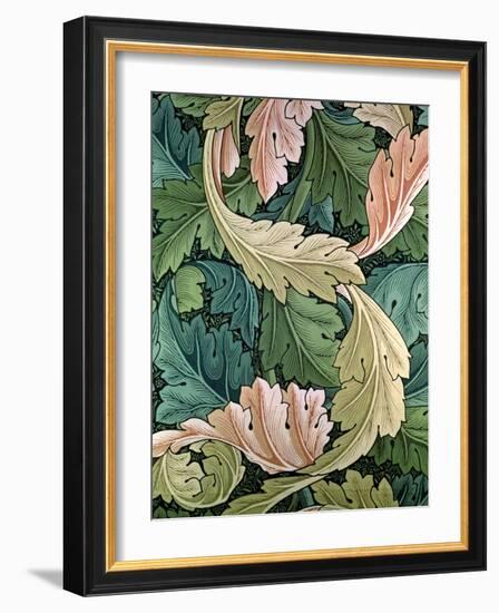 "Acanthus" Wallpaper Design, 1875-William Morris-Framed Giclee Print