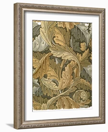 Acanthus Wallpaper, Designed by William Morris (1834-96), 1875-null-Framed Giclee Print