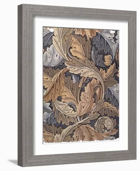 'Acanthus', wallpaper designed by William Morris, 1875-William Morris-Framed Giclee Print