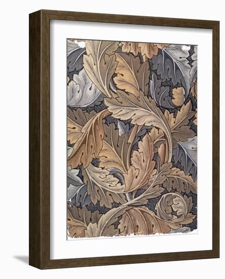 'Acanthus', wallpaper designed by William Morris, 1875-William Morris-Framed Giclee Print