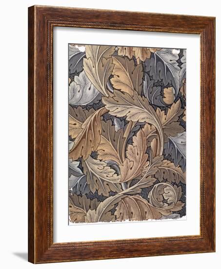 'Acanthus', wallpaper designed by William Morris, 1875-William Morris-Framed Giclee Print