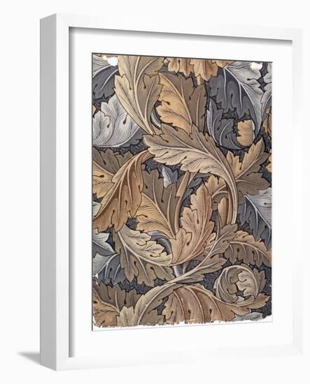 'Acanthus', wallpaper designed by William Morris, 1875-William Morris-Framed Giclee Print