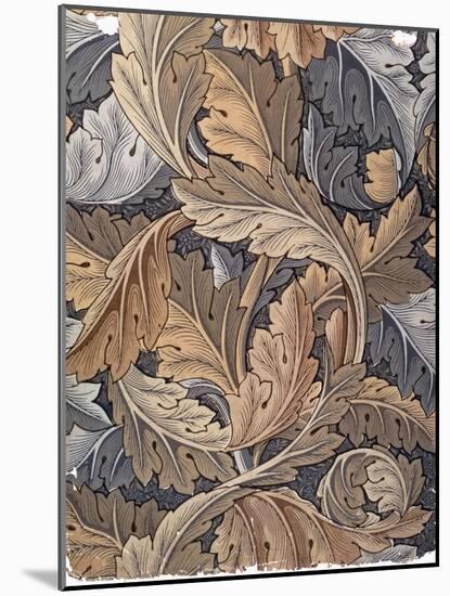 'Acanthus', wallpaper designed by William Morris, 1875-William Morris-Mounted Giclee Print