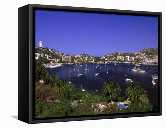 Acapulco Bay, Acapulco, Mexico-Walter Bibikow-Framed Premier Image Canvas