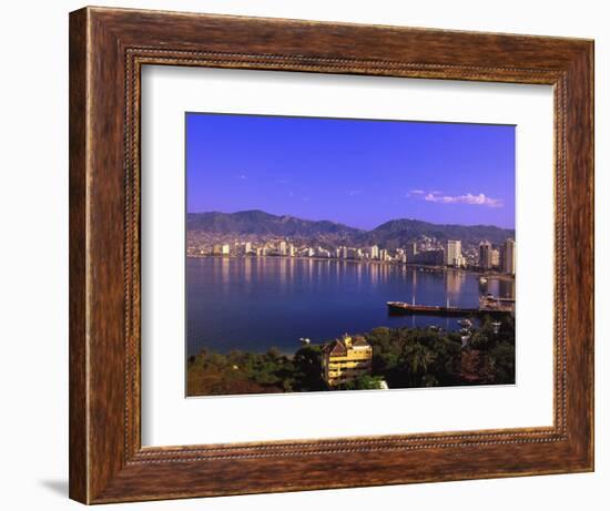 Acapulco Bay, Acapulco, Mexico-Walter Bibikow-Framed Photographic Print