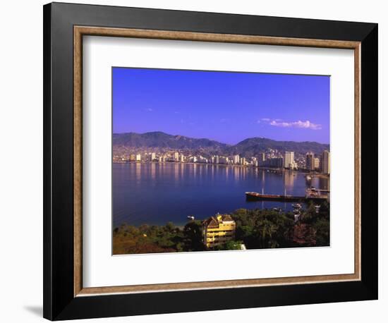 Acapulco Bay, Acapulco, Mexico-Walter Bibikow-Framed Photographic Print