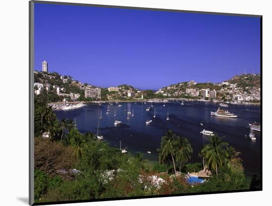 Acapulco Bay, Acapulco, Mexico-Walter Bibikow-Mounted Photographic Print