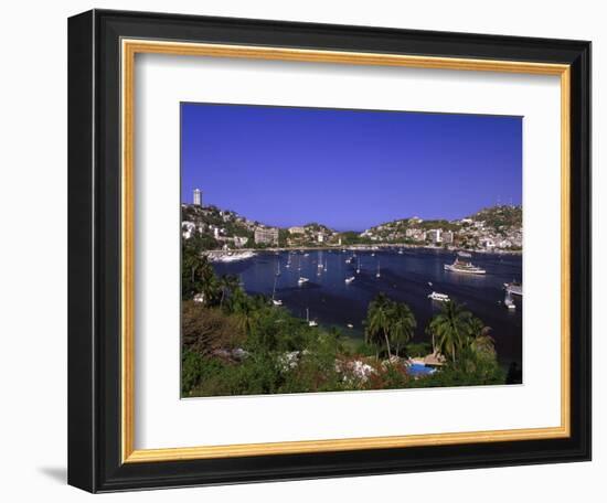 Acapulco Bay, Acapulco, Mexico-Walter Bibikow-Framed Photographic Print