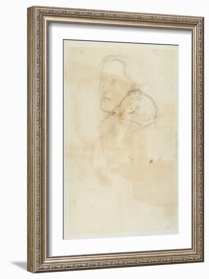 Accepted, 1853 (Pen and Brown Ink on Wove Paper)-John Everett Millais-Framed Giclee Print