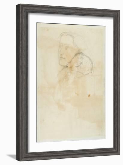 Accepted, 1853 (Pen and Brown Ink on Wove Paper)-John Everett Millais-Framed Giclee Print