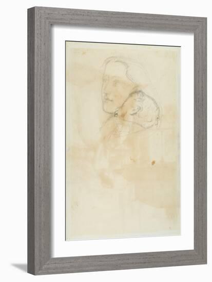 Accepted, 1853 (Pen and Brown Ink on Wove Paper)-John Everett Millais-Framed Giclee Print