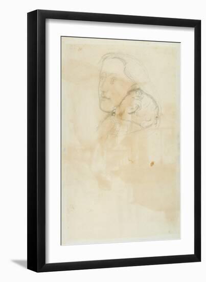 Accepted, 1853 (Pen and Brown Ink on Wove Paper)-John Everett Millais-Framed Giclee Print