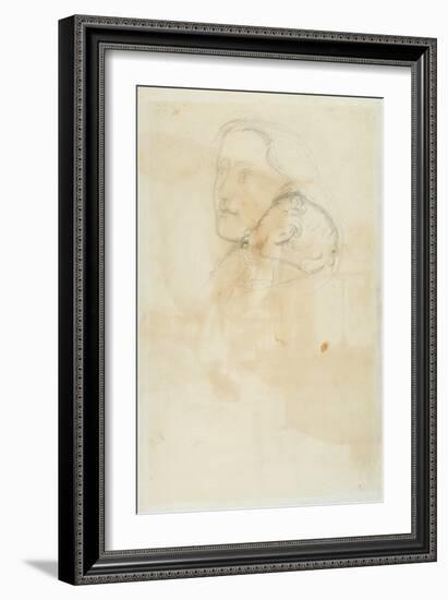 Accepted, 1853 (Pen and Brown Ink on Wove Paper)-John Everett Millais-Framed Giclee Print