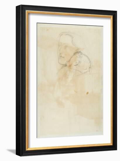 Accepted, 1853 (Pen and Brown Ink on Wove Paper)-John Everett Millais-Framed Giclee Print