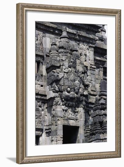 Access Door with Stone Decorations in One of Temples of Prambanan Temple Compounds (Unesco World He-null-Framed Giclee Print