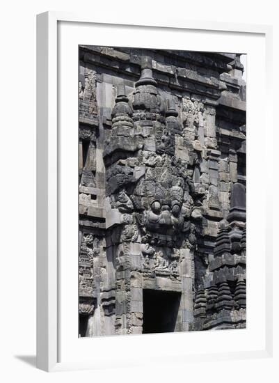 Access Door with Stone Decorations in One of Temples of Prambanan Temple Compounds (Unesco World He-null-Framed Giclee Print