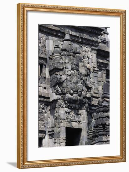 Access Door with Stone Decorations in One of Temples of Prambanan Temple Compounds (Unesco World He-null-Framed Giclee Print