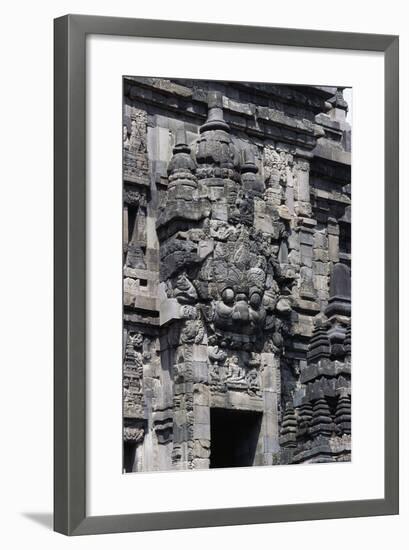 Access Door with Stone Decorations in One of Temples of Prambanan Temple Compounds (Unesco World He-null-Framed Giclee Print