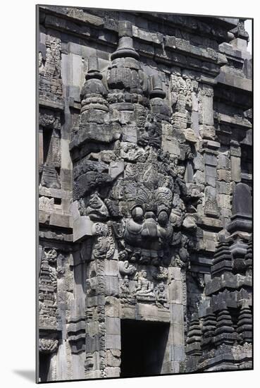 Access Door with Stone Decorations in One of Temples of Prambanan Temple Compounds (Unesco World He-null-Mounted Giclee Print