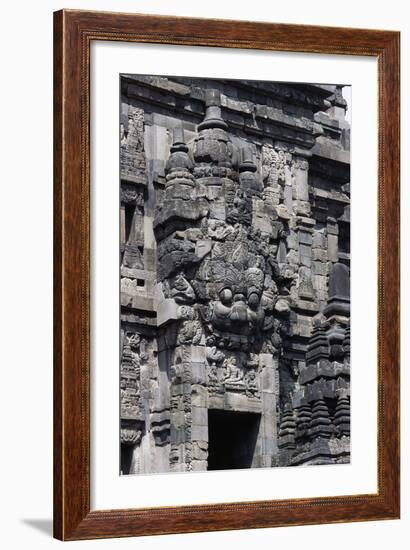 Access Door with Stone Decorations in One of Temples of Prambanan Temple Compounds (Unesco World He-null-Framed Giclee Print