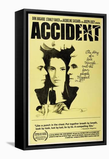 Accident, from Left: Dirk Bogarde, Jacqueline Sassard, Stanley Baker, 1967-null-Framed Stretched Canvas