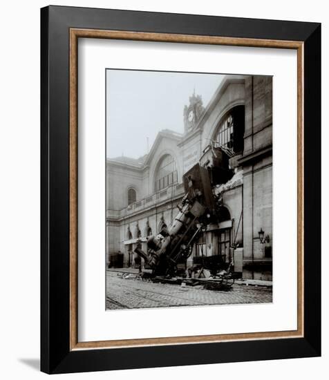 Accident of Montparnasse Station-null-Framed Art Print