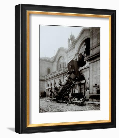 Accident of Montparnasse Station-null-Framed Art Print