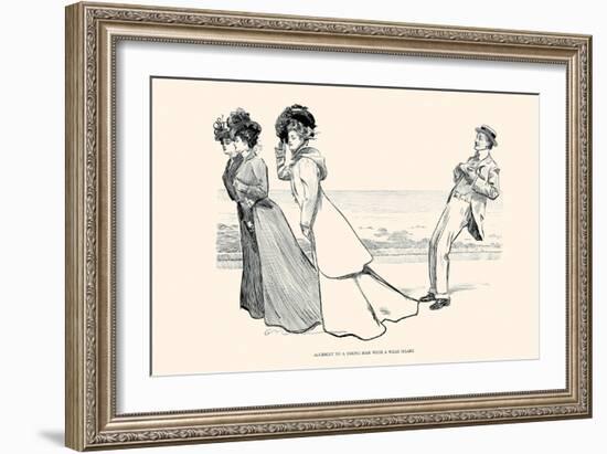 Accident to a Young Man with a Weak Heart-Charles Dana Gibson-Framed Art Print