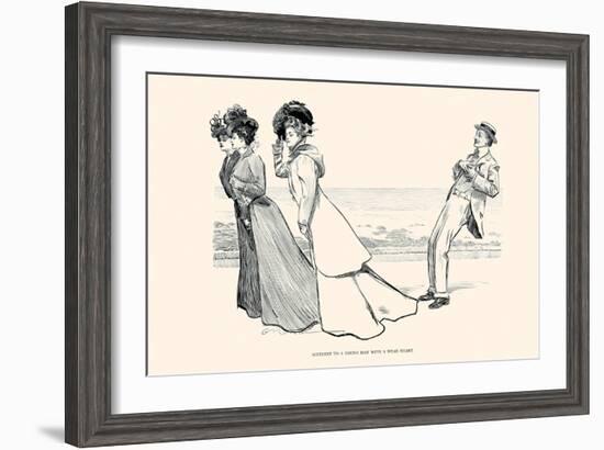 Accident to a Young Man with a Weak Heart-Charles Dana Gibson-Framed Art Print