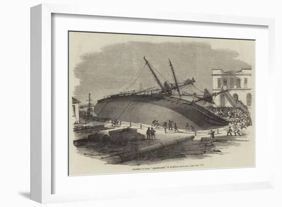 Accident to HMS Perseverance, in Woolwich Dockyard-null-Framed Giclee Print