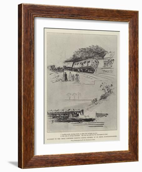 Accident to the Great Northern Railway Scotch Express at St Neots, Huntingdonshire-Henry Charles Seppings Wright-Framed Giclee Print