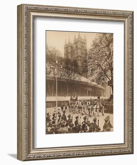 'Acclaimed by Thousands at Westminster', May 12 1937-Unknown-Framed Photographic Print