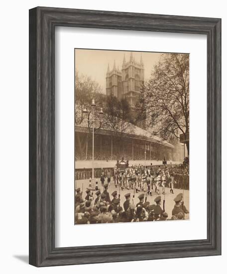 'Acclaimed by Thousands at Westminster', May 12 1937-Unknown-Framed Photographic Print