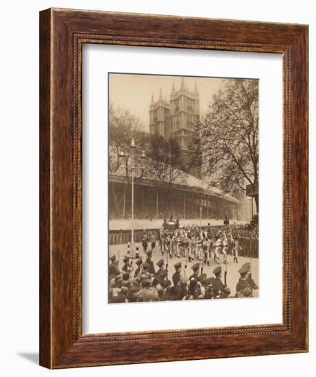 'Acclaimed by Thousands at Westminster', May 12 1937-Unknown-Framed Photographic Print