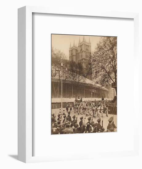 'Acclaimed by Thousands at Westminster', May 12 1937-Unknown-Framed Photographic Print