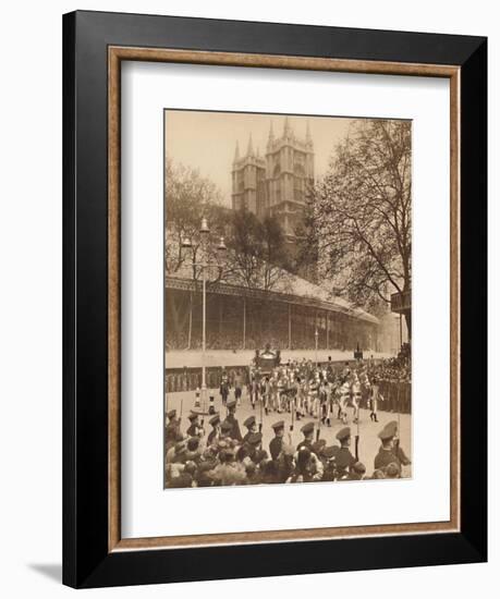 'Acclaimed by Thousands at Westminster', May 12 1937-Unknown-Framed Photographic Print