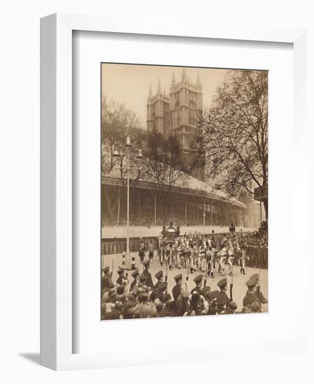 'Acclaimed by Thousands at Westminster', May 12 1937-Unknown-Framed Photographic Print