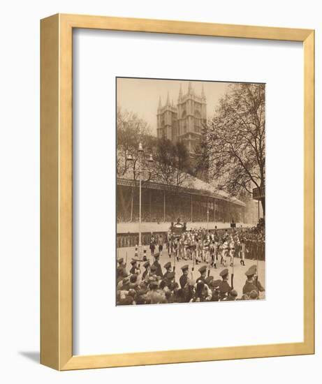 'Acclaimed by Thousands at Westminster', May 12 1937-Unknown-Framed Photographic Print