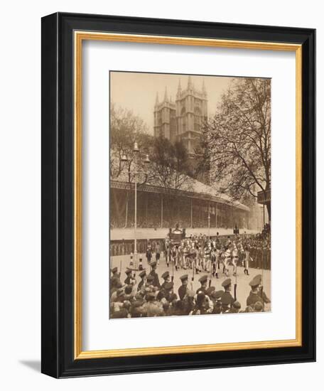 'Acclaimed by Thousands at Westminster', May 12 1937-Unknown-Framed Photographic Print