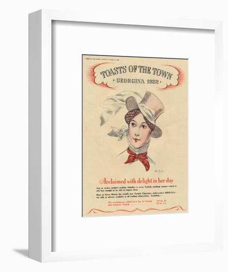 'Acclaimed with delight in her day, Toasts of the Town - Georgina 1832', 1940-Unknown-Framed Giclee Print