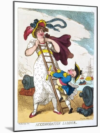 Accomodation Ladder, England, 19th Century-Thomas Rowlandson-Mounted Giclee Print