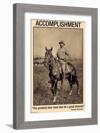 Accomplishment: The Greatest Doer Must Be the Greatest Dreamer-null-Framed Art Print