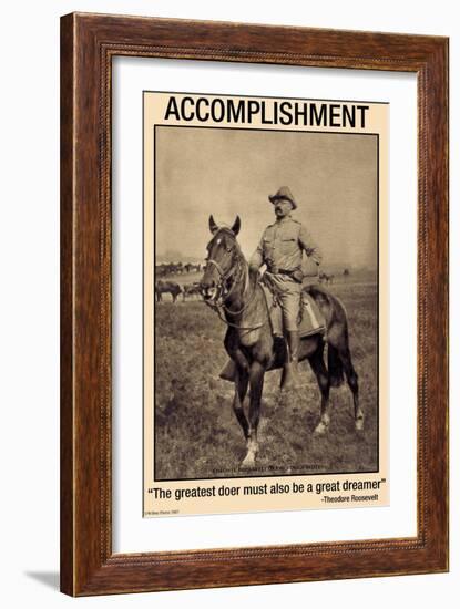Accomplishment: The Greatest Doer Must Be the Greatest Dreamer-null-Framed Art Print