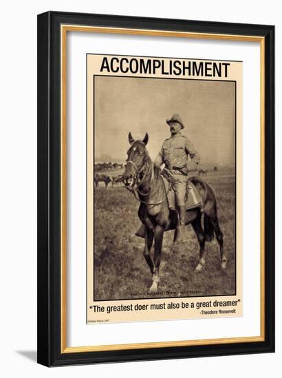 Accomplishment: The Greatest Doer Must Be the Greatest Dreamer-null-Framed Art Print