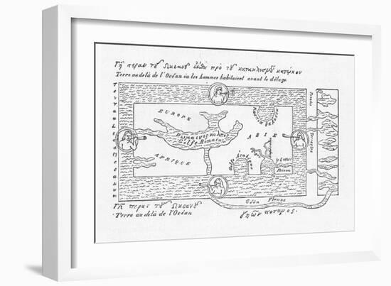According to Cosmas Indicopleustes and His Contemporaries-Flammarion-Framed Art Print