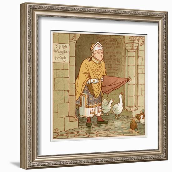 According to Tradition if It Rains-Robert Dudley-Framed Art Print