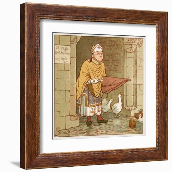 According to Tradition if It Rains-Robert Dudley-Framed Art Print