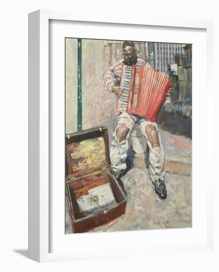 Accordion Player, 1999-Hector McDonnell-Framed Giclee Print